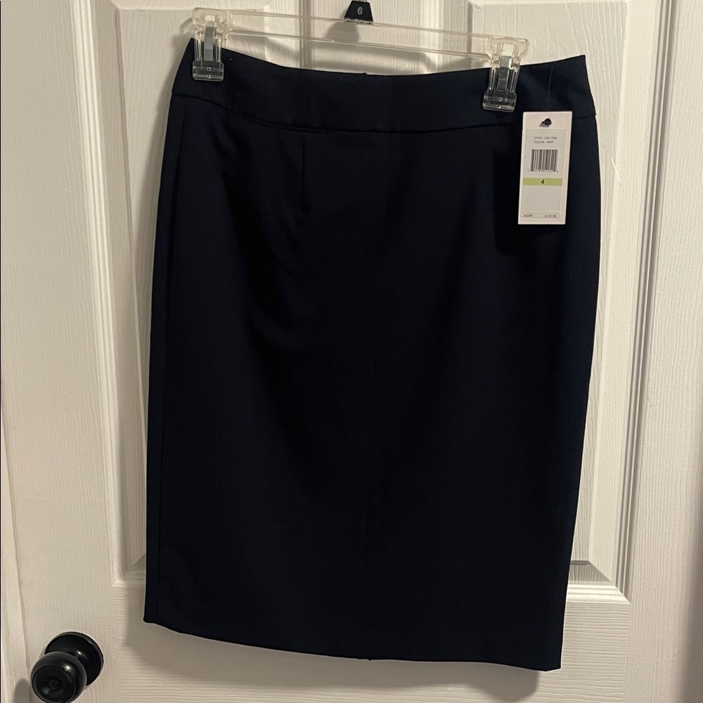 Calvin Klein Dark Blue Pencil Skirt